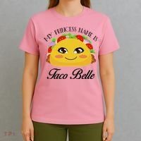 Funny My Princess Name is Taco Belle T-Shirt thumb 4