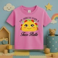 Funny My Princess Name is Taco Belle Toddler T-Shirt thumb 3