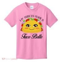 Funny My Princess Name is Taco Belle Kids T-Shirt thumb 0