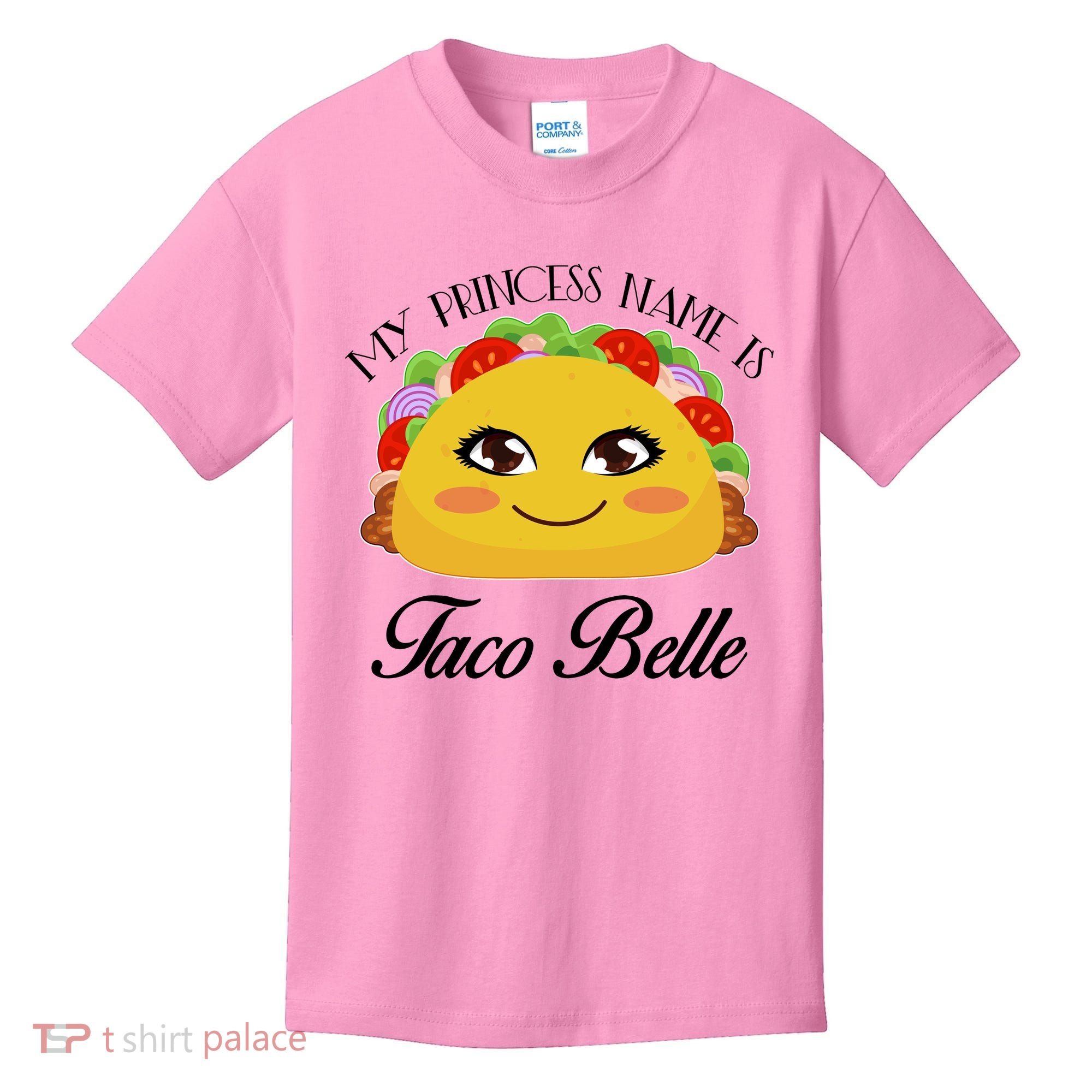 Funny My Princess Name is Taco Belle Kids T-Shirt
