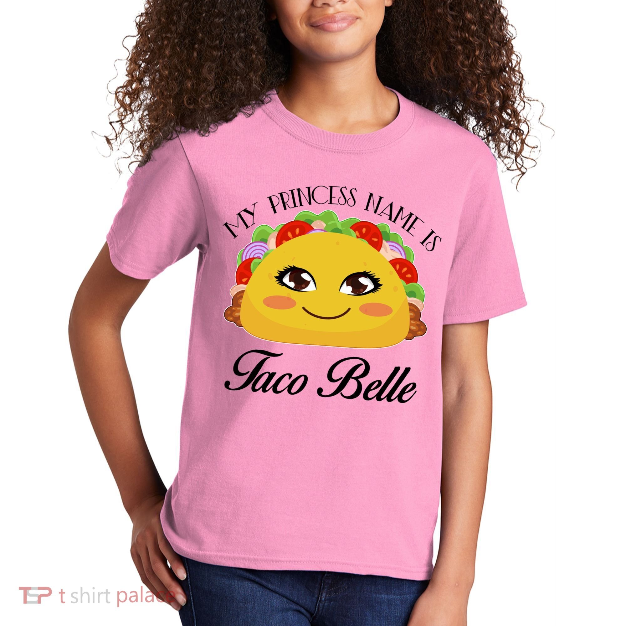 Funny My Princess Name is Taco Belle Kids T-Shirt