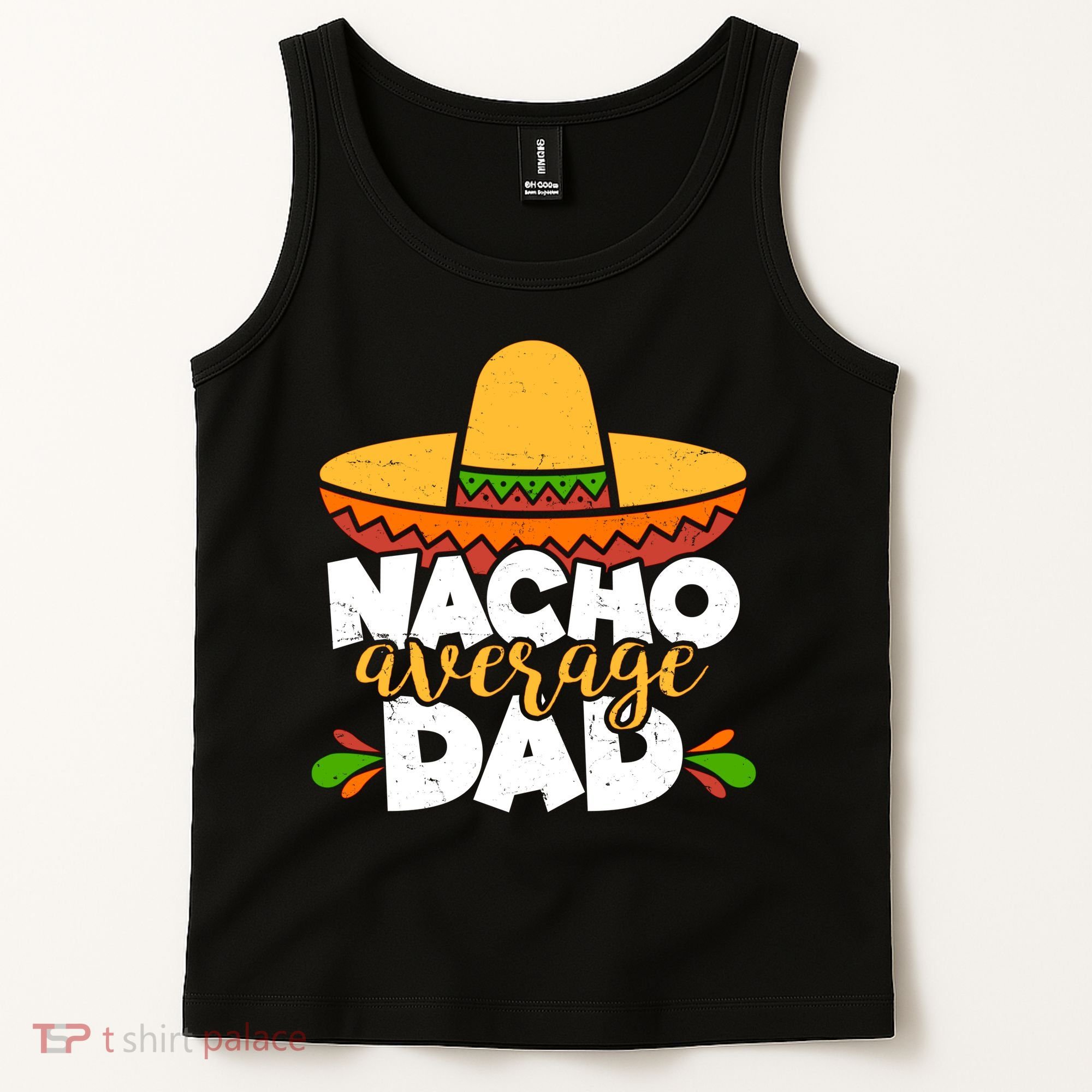 Funny Nacho Average Dad Tank Top