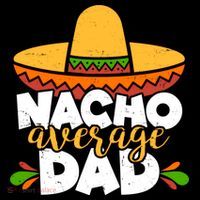 Funny Nacho Average Dad Kids T-Shirt thumb 4