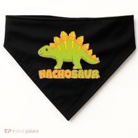 Funny Nachosaur Nacho Cheese Stegosaurus Dinosaur USA-Made Doggie Bandana thumb 0