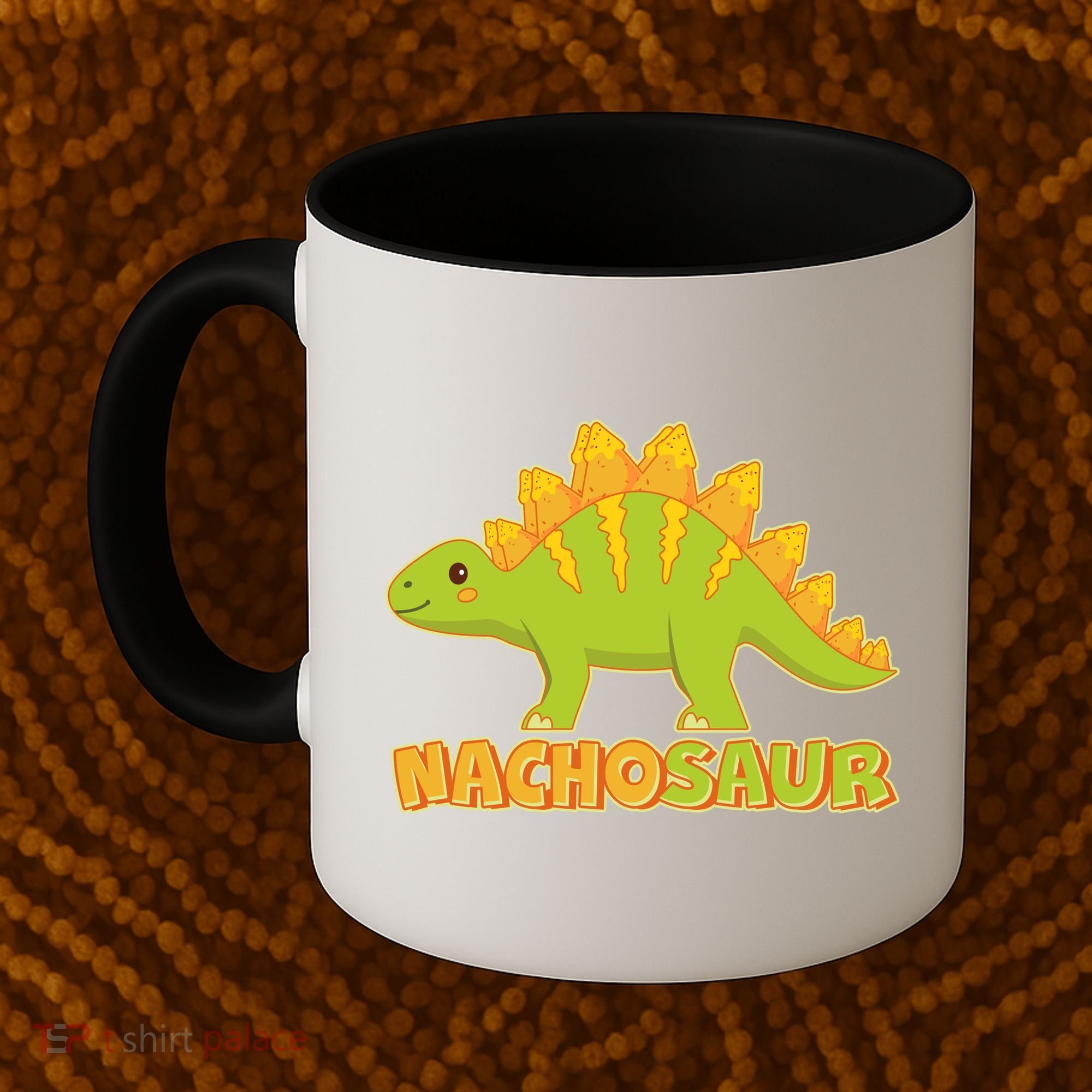 Funny Nachosaur Nacho Cheese Stegosaurus Dinosaur Coffee Mug