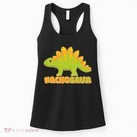 Funny Nachosaur Nacho Cheese Stegosaurus Dinosaur Women's Tank Top thumb 0