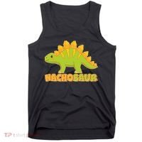 Funny Nachosaur Nacho Cheese Stegosaurus Dinosaur Tank Top thumb 0