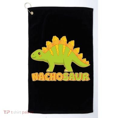 Funny Nachosaur Nacho Cheese Stegosaurus Dinosaur Golf Towel