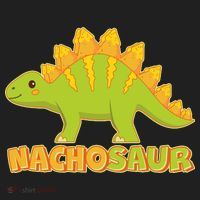 Funny Nachosaur Nacho Cheese Stegosaurus Dinosaur Golf Towel thumb 3