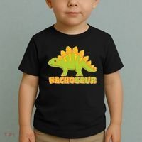 Funny Nachosaur Nacho Cheese Stegosaurus Dinosaur Toddler T-Shirt thumb 2