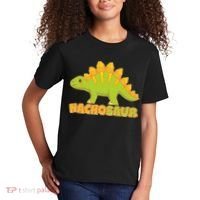 Funny Nachosaur Nacho Cheese Stegosaurus Dinosaur Kids T-Shirt thumb 2