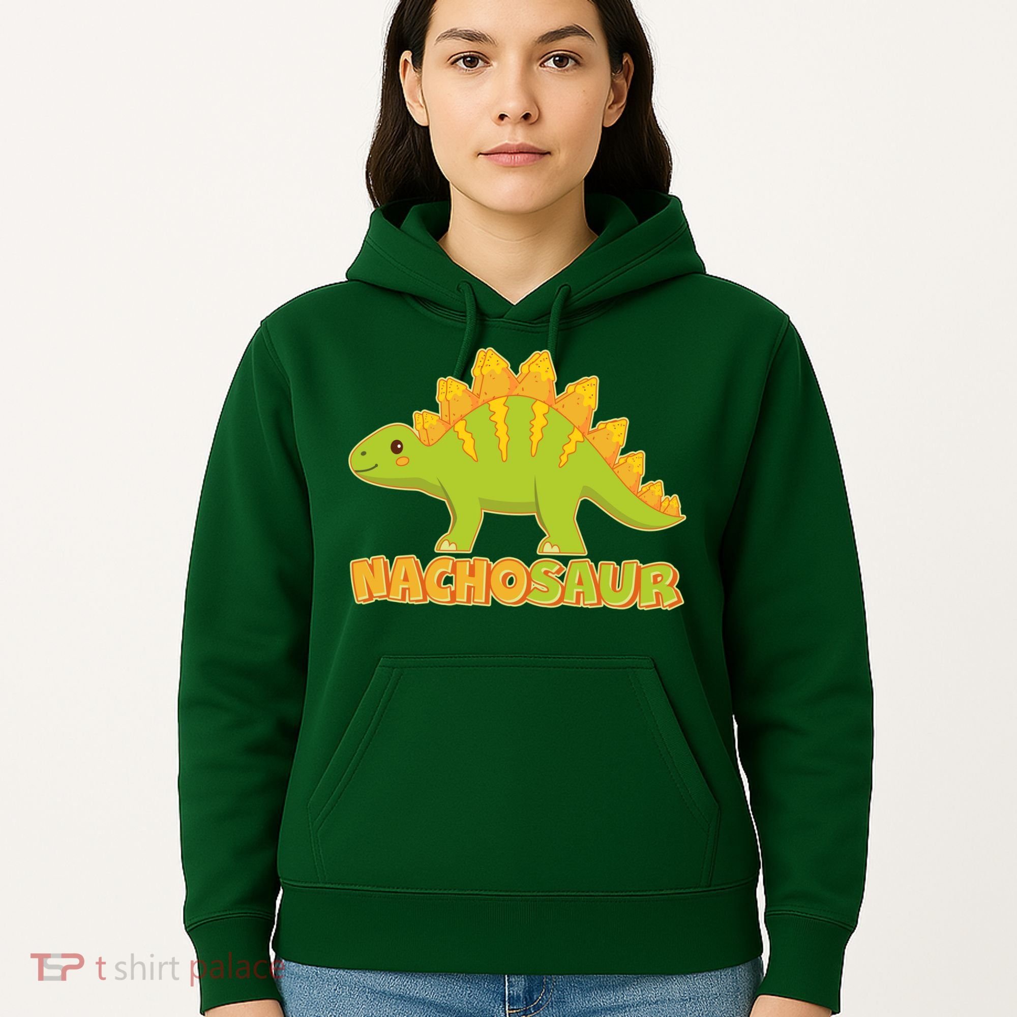 Funny Nachosaur Nacho Cheese Stegosaurus Dinosaur Hoodie