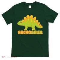 Funny Nachosaur Nacho Cheese Stegosaurus Dinosaur T-Shirt thumb 0