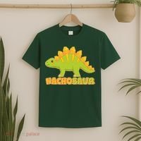 Funny Nachosaur Nacho Cheese Stegosaurus Dinosaur T-Shirt thumb 2