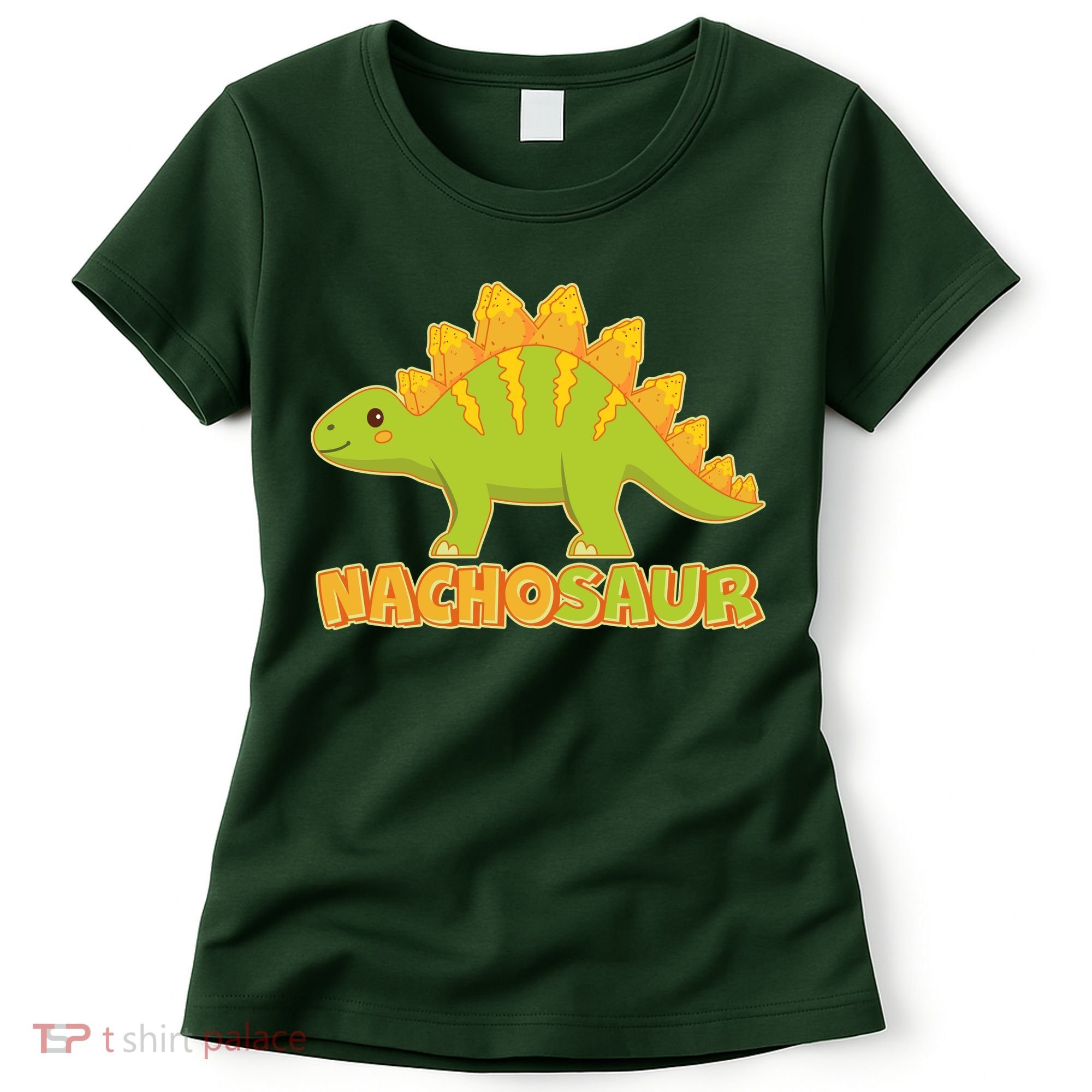 Funny Nachosaur Nacho Cheese Stegosaurus Dinosaur Women's T-Shirt