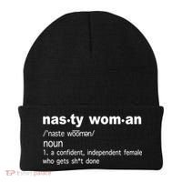 Funny Nasty Woman Definition  Beanie thumb 0