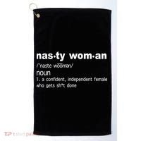Funny Nasty Woman Definition  Golf Towel thumb 0
