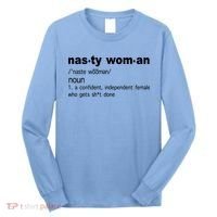 Funny Nasty Woman Definition  Long Sleeve Shirt thumb 0