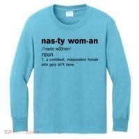 Funny Nasty Woman Definition  Kids Long Sleeve Shirt thumb 0