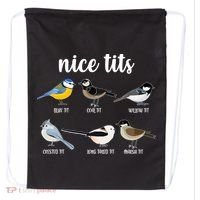 Funny Nice Tits Birds Drawstring Bag thumb 0