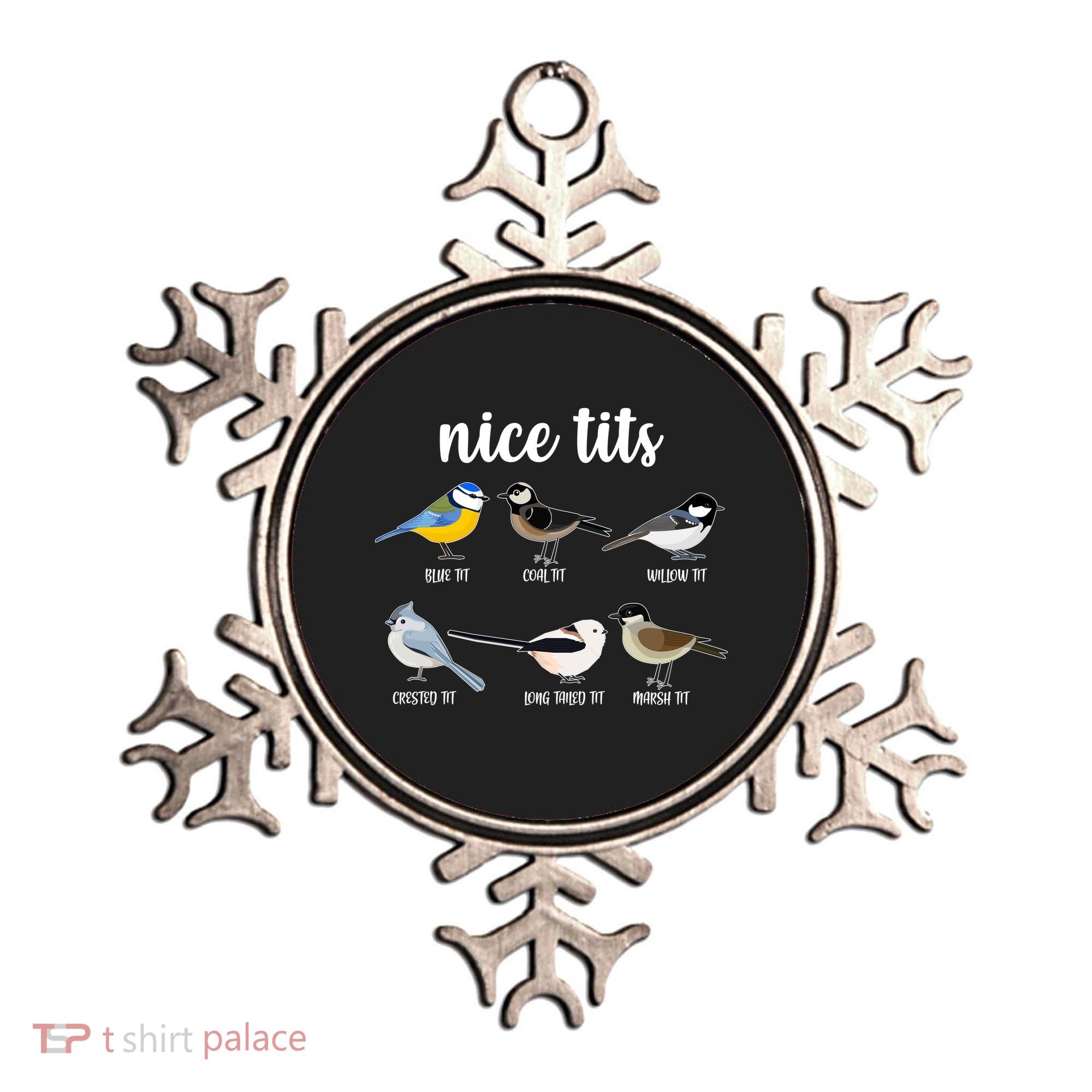 Funny Nice Tits Birds Ornament