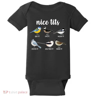 Funny Nice Tits Birds Baby Bodysuit