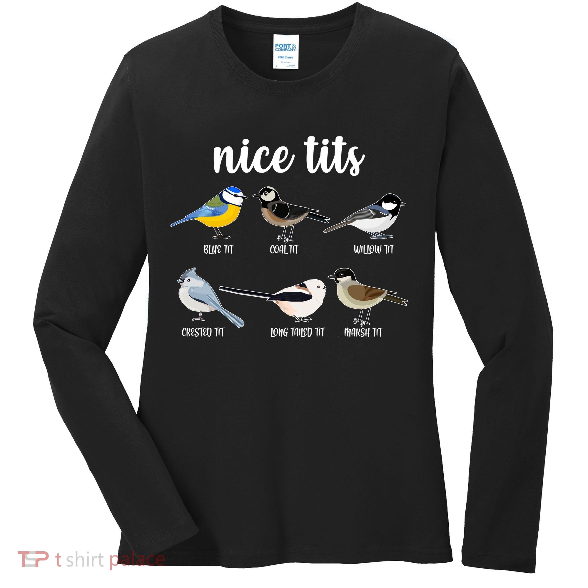 Funny Nice Tits Birds Women's Long Sleeve Shirt
