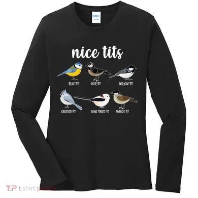 Funny Nice Tits Birds Women's Long Sleeve Shirt