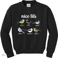 Funny Nice Tits Birds Kids Sweatshirt thumb 0