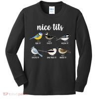 Funny Nice Tits Birds Kids Long Sleeve Shirt thumb 0