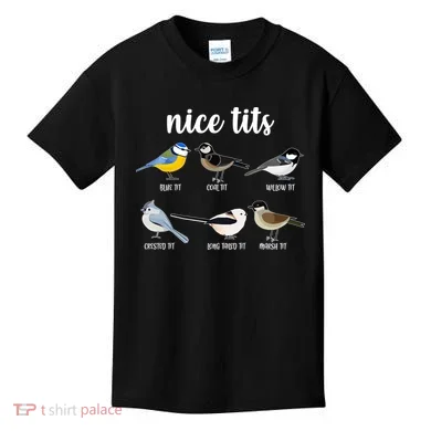 Funny Nice Tits Birds Kids T-Shirt