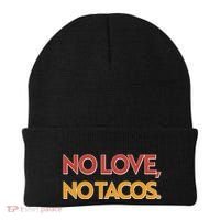 Funny No Love, No Tacos Beanie thumb 0