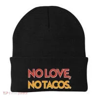 Funny No Love, No Tacos Beanie thumb 0