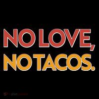 Funny No Love, No Tacos Ornament thumb 1