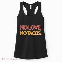 Funny No Love, No Tacos Women's Tank Top thumb 0