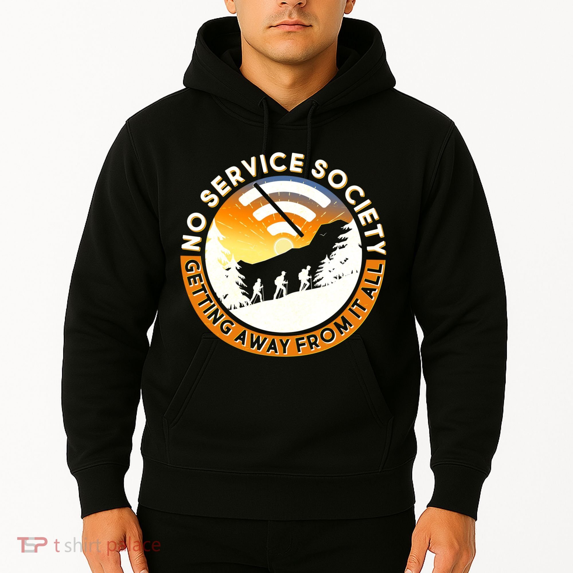 Funny No Service Society Hoodie