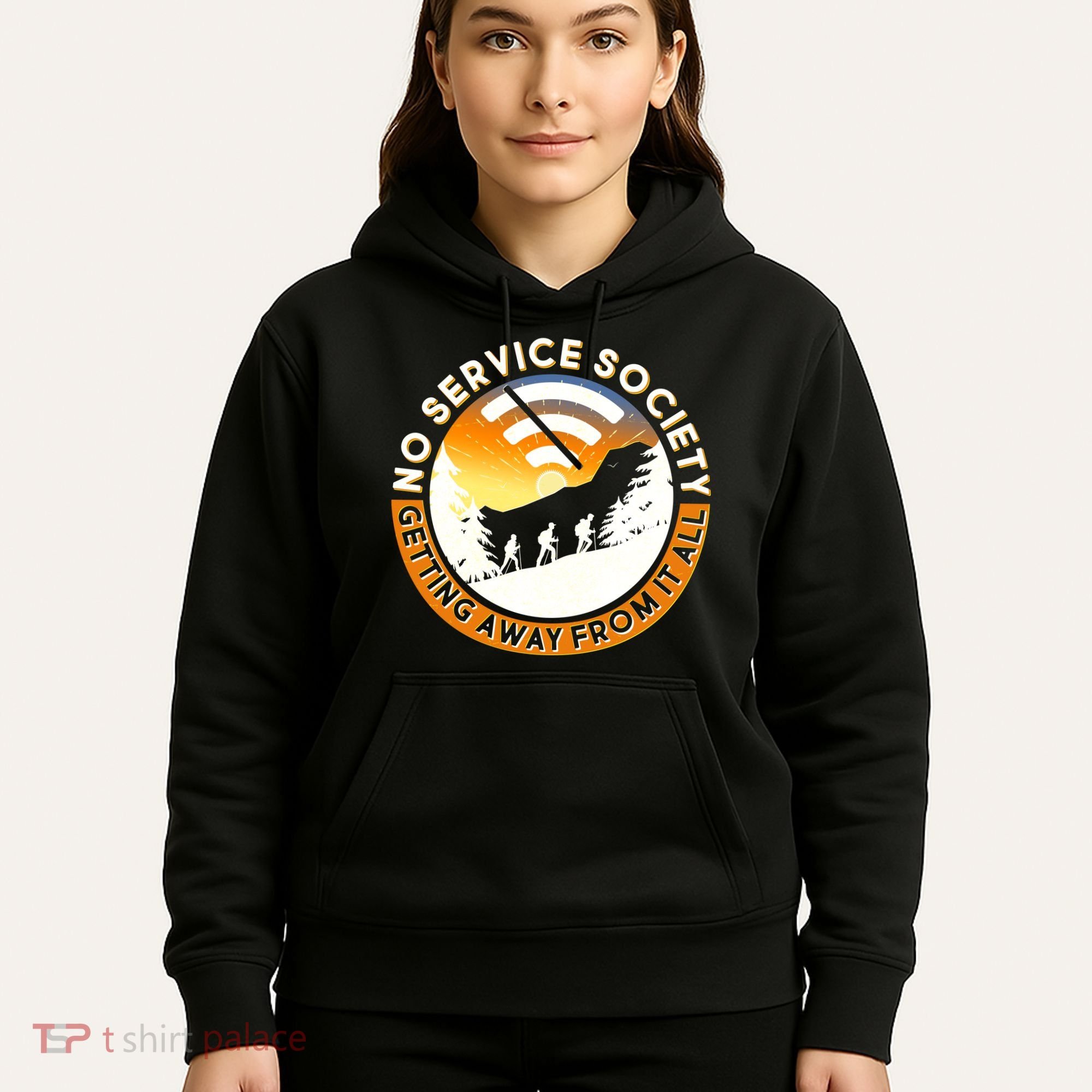 Funny No Service Society Hoodie