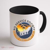 Funny No Service Society Coffee Mug thumb 1