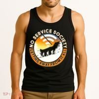 Funny No Service Society Tank Top thumb 3