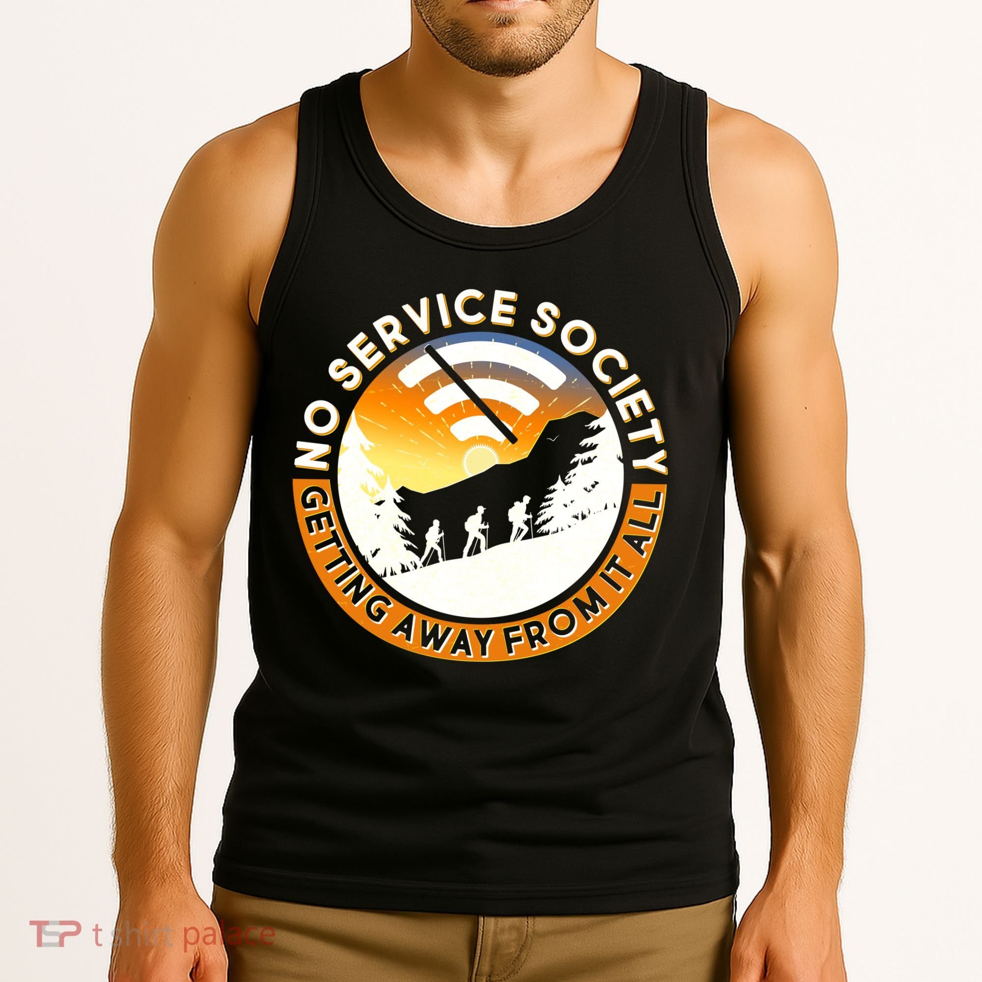 Funny No Service Society Tank Top