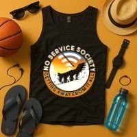 Funny No Service Society Tank Top thumb 4