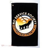 Funny No Service Society Golf Towel thumb 0