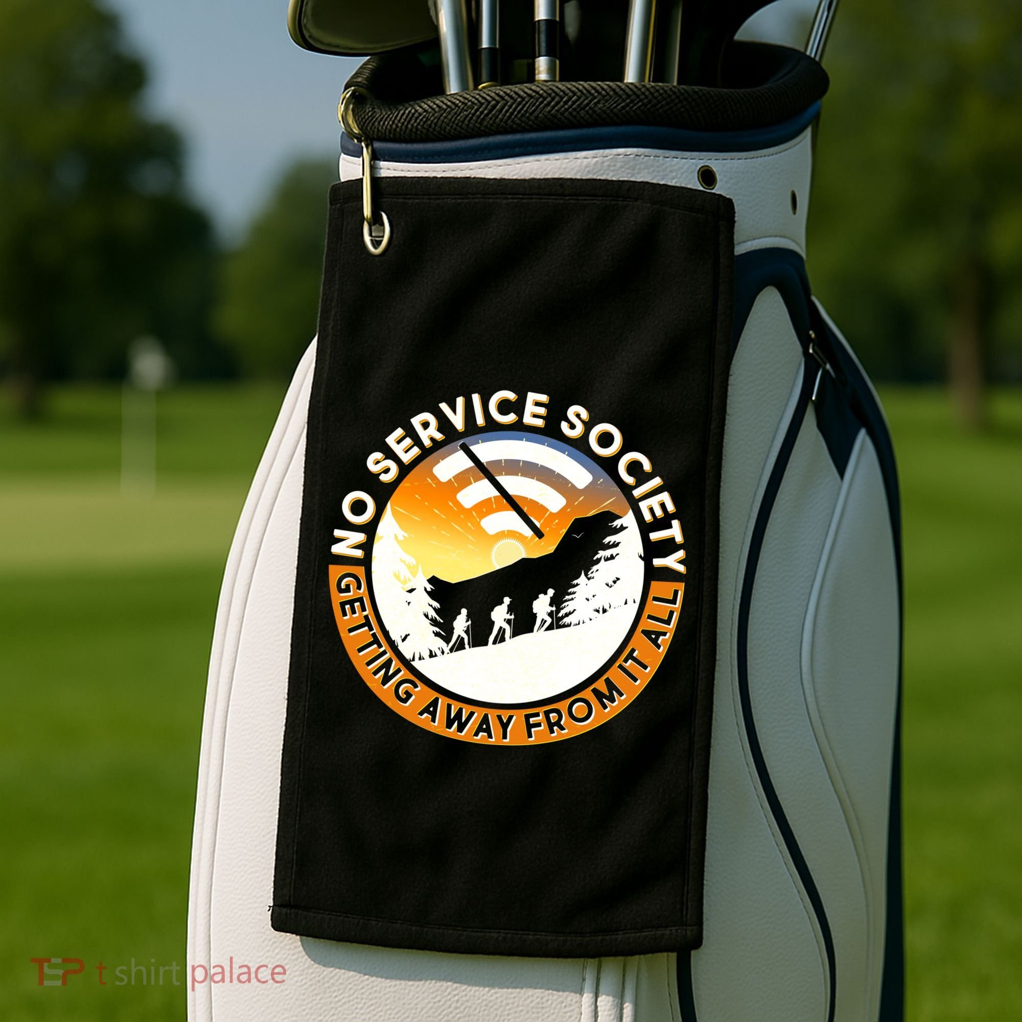 Funny No Service Society Golf Towel