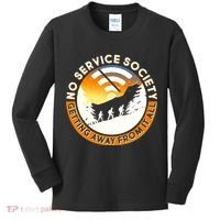 Funny No Service Society Kids Long Sleeve Shirt thumb 0