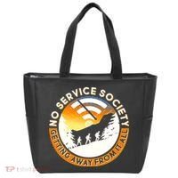 Funny No Service Society Tote Bag thumb 0
