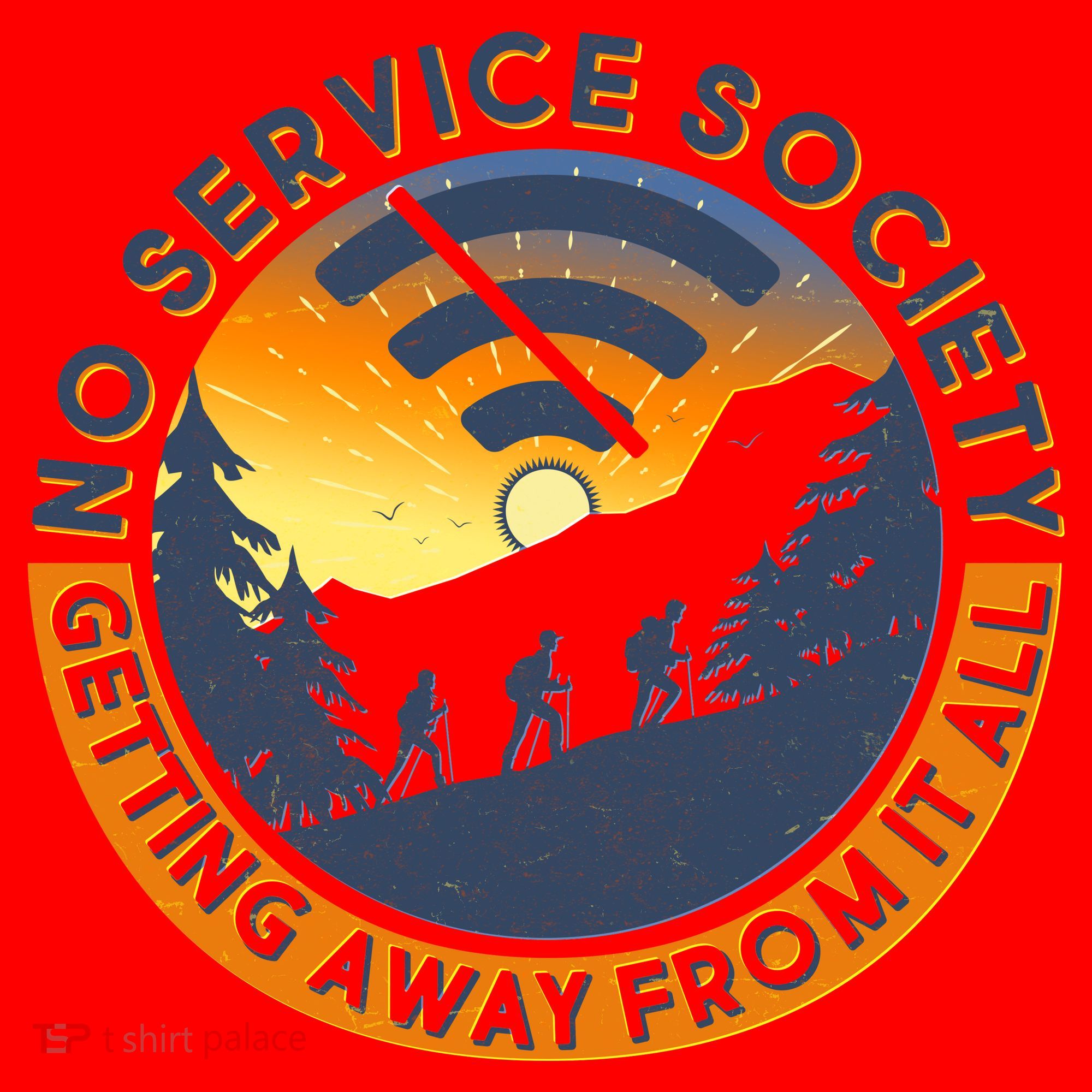 Funny No Service Society Santa Hat