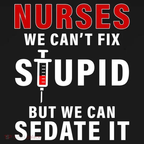 Funny Nurse Can't Fix Stupid Women's Hoodie