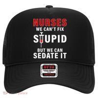 Funny Nurse Can't Fix Stupid Hat thumb 0