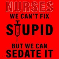 Funny Nurse Can't Fix Stupid Santa Hat thumb 1