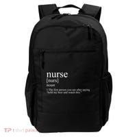 Funny Nurse Definition Backpack thumb 0